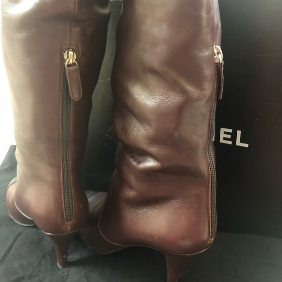 🆕 Chanel CC gorgeous cap toe long Boots 👢 - Picture 4 of 16